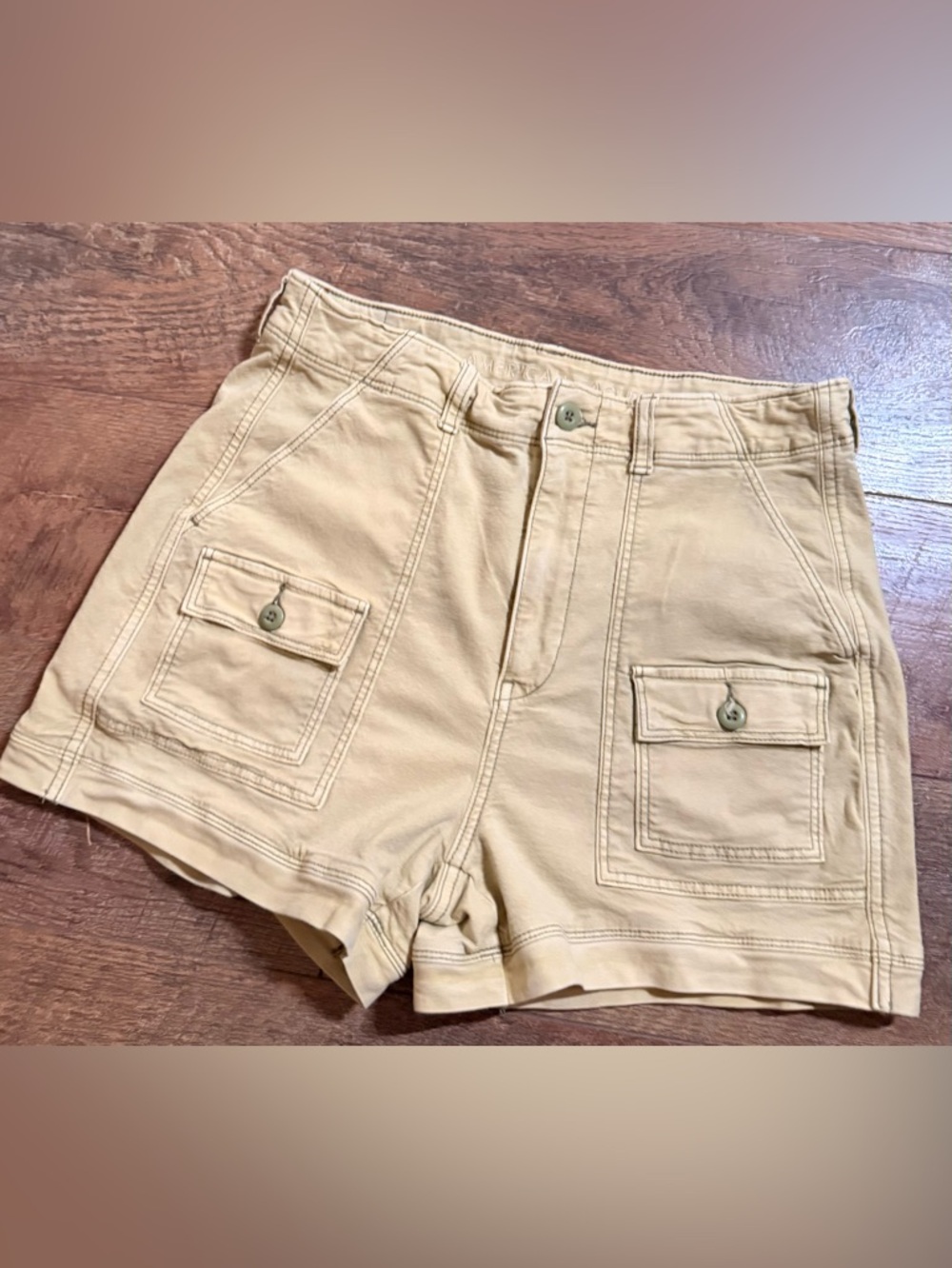American Eagle Khaki cargo shorts vintage Y2K Grunge Festival Rave Skater 8